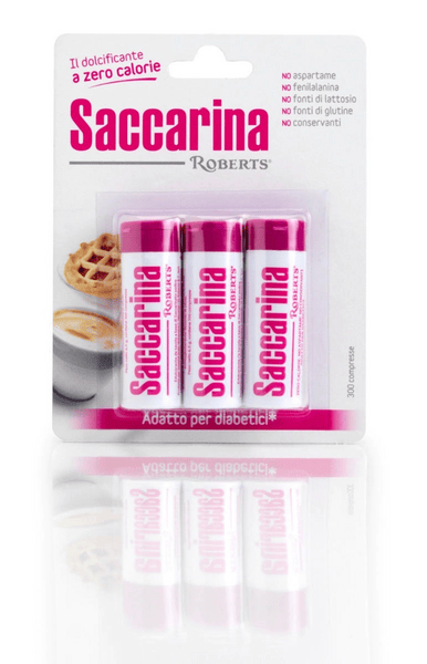 Saccarina Roberts Dolcificante Senza Calorie 300 Compresse — confronto prezzi
