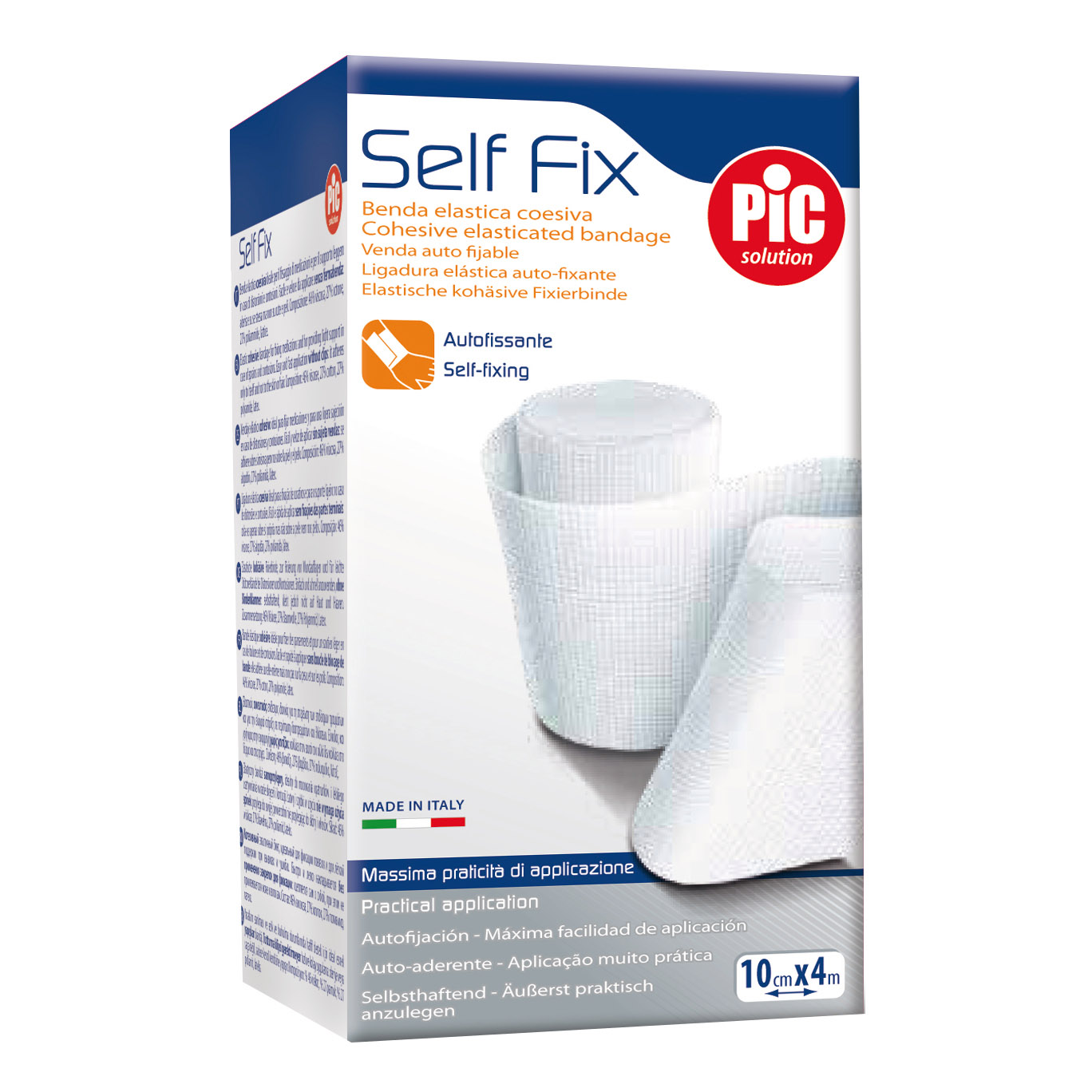 Benda elastica autoadesiva pic self fix 10x20cm fustella
