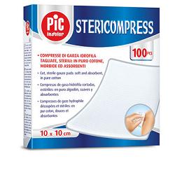 Garza compressa idrofila pic stericompress 10x10 cm 4 buste 25 pezzi — confronto prezzi