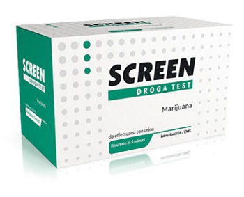 Screen droga test marijuana con contenitore urina