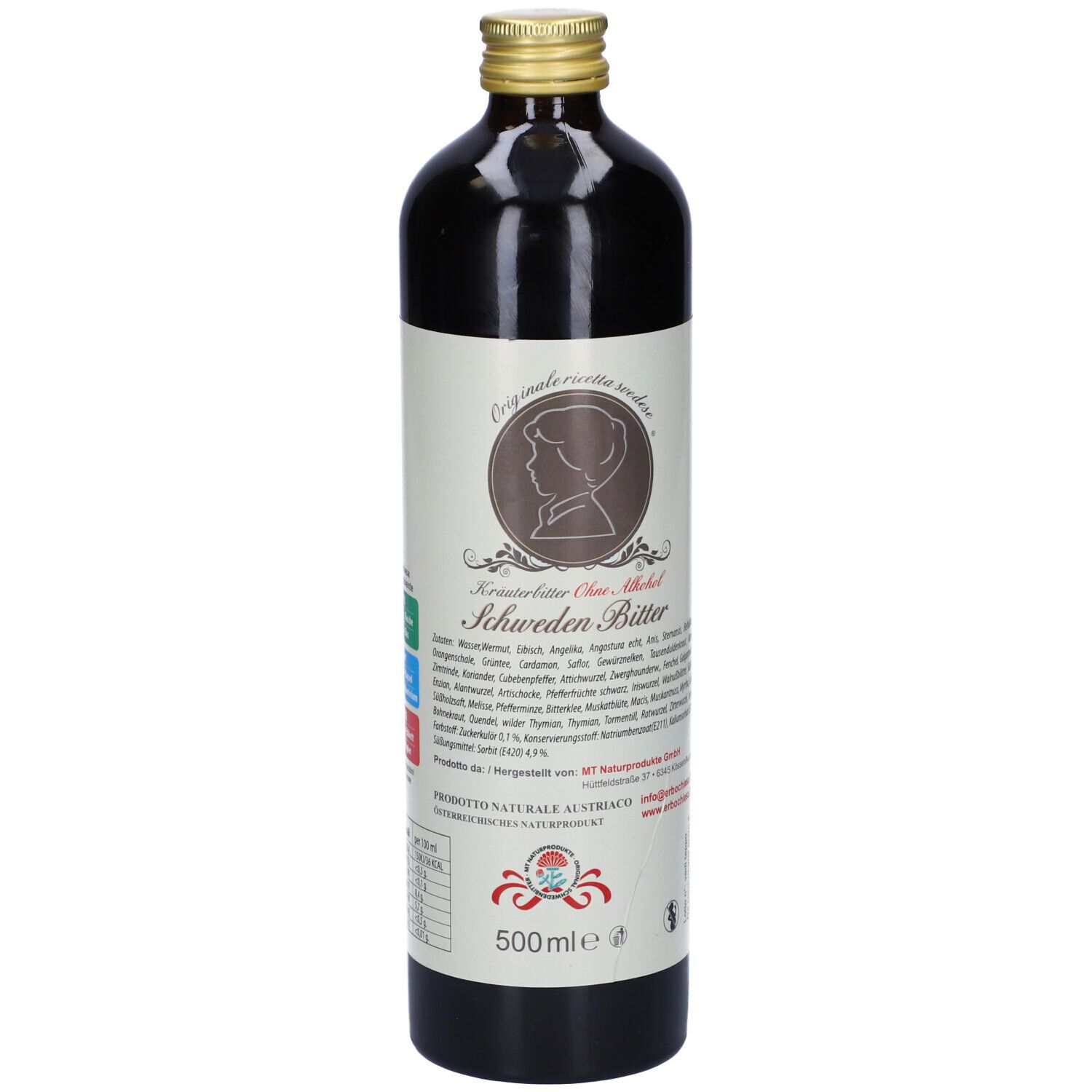 Maria Treben Amaro alle Erbe Senza Alcol Schweden Bitter 500 ml Soluzione