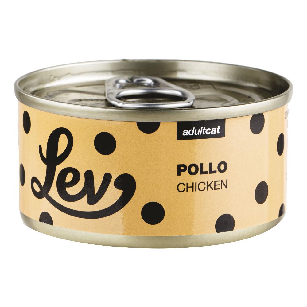 Lev Gatto Lattina In Acqua Di Cottura Adulto Pollo 70 Gr