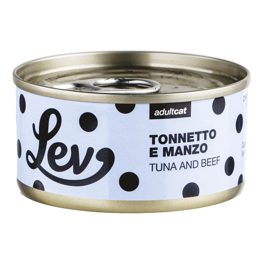 Lev Gatto Lattina In Acqua Di Cottura Adulto Tonnetto & Manzo 70 Gr — confronto prezzi