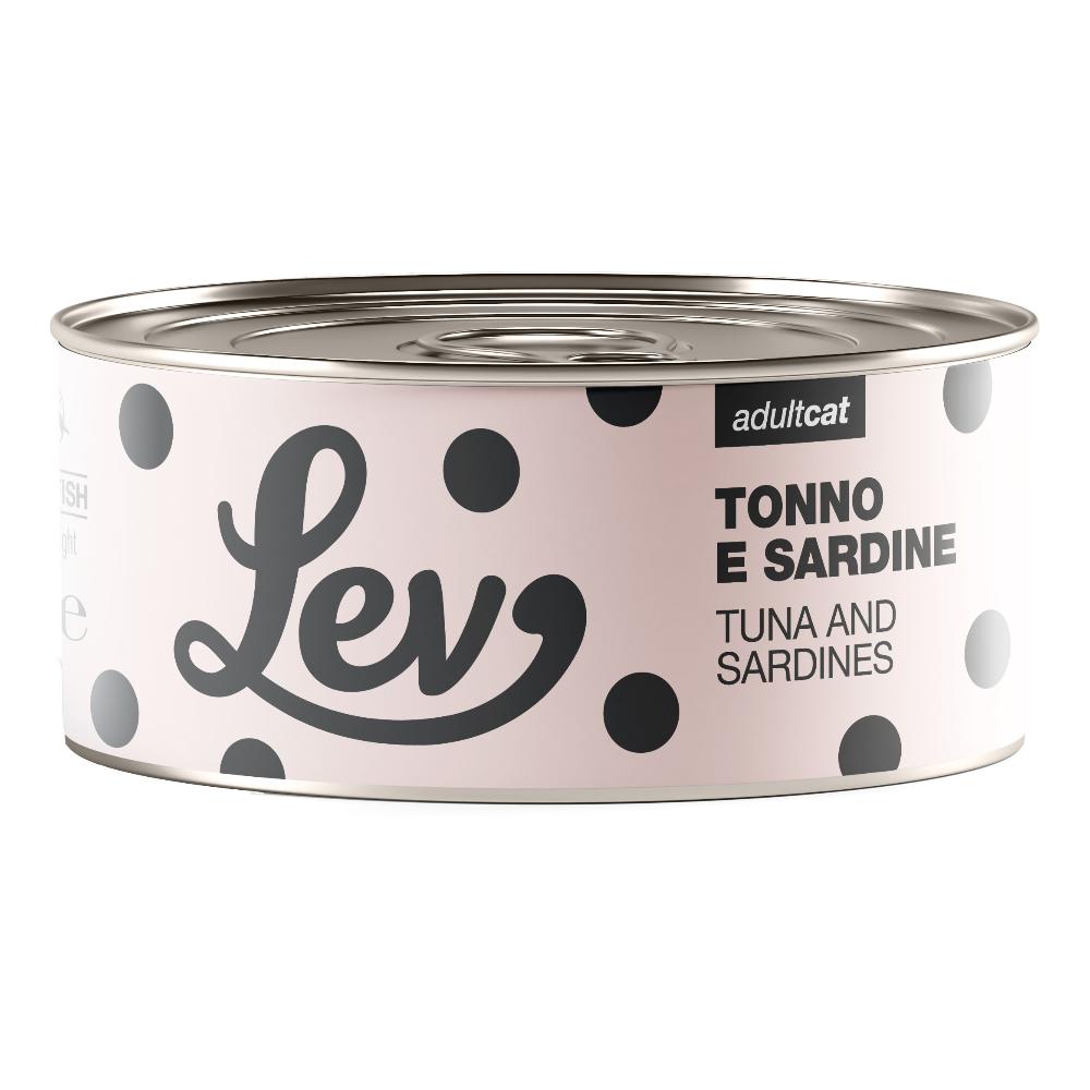 NATURAL LINE LEV GATTO TONNO SARDINE 140GR (lattina)