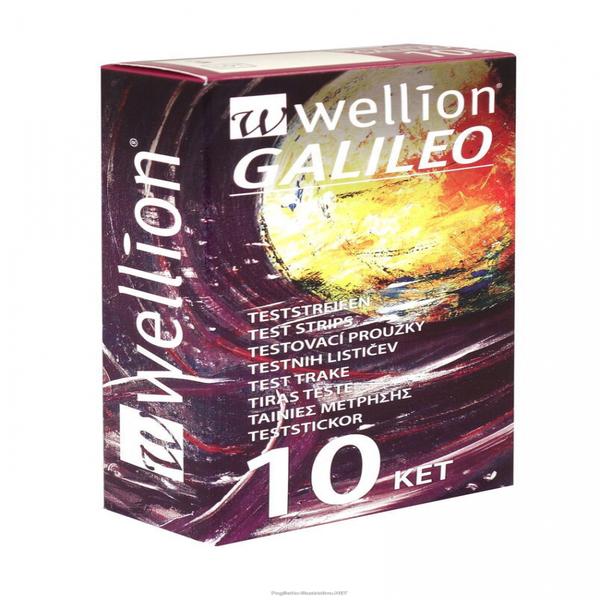 Wellion Galileo Strisce Reattive Per La Misurazione Dei Chetoni Nel Sangue 10 Pezzi