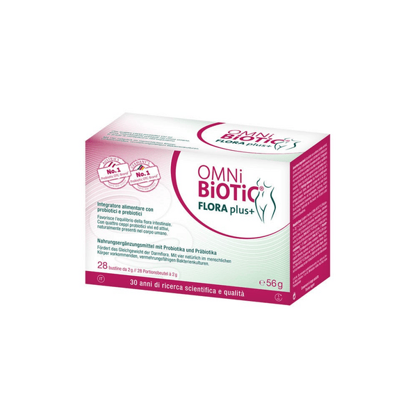 Omni Biotic Flora Plus+ Integratore Per L'Intestino Con Probiotici e Prebiotici 28 bustine — confronto prezzi