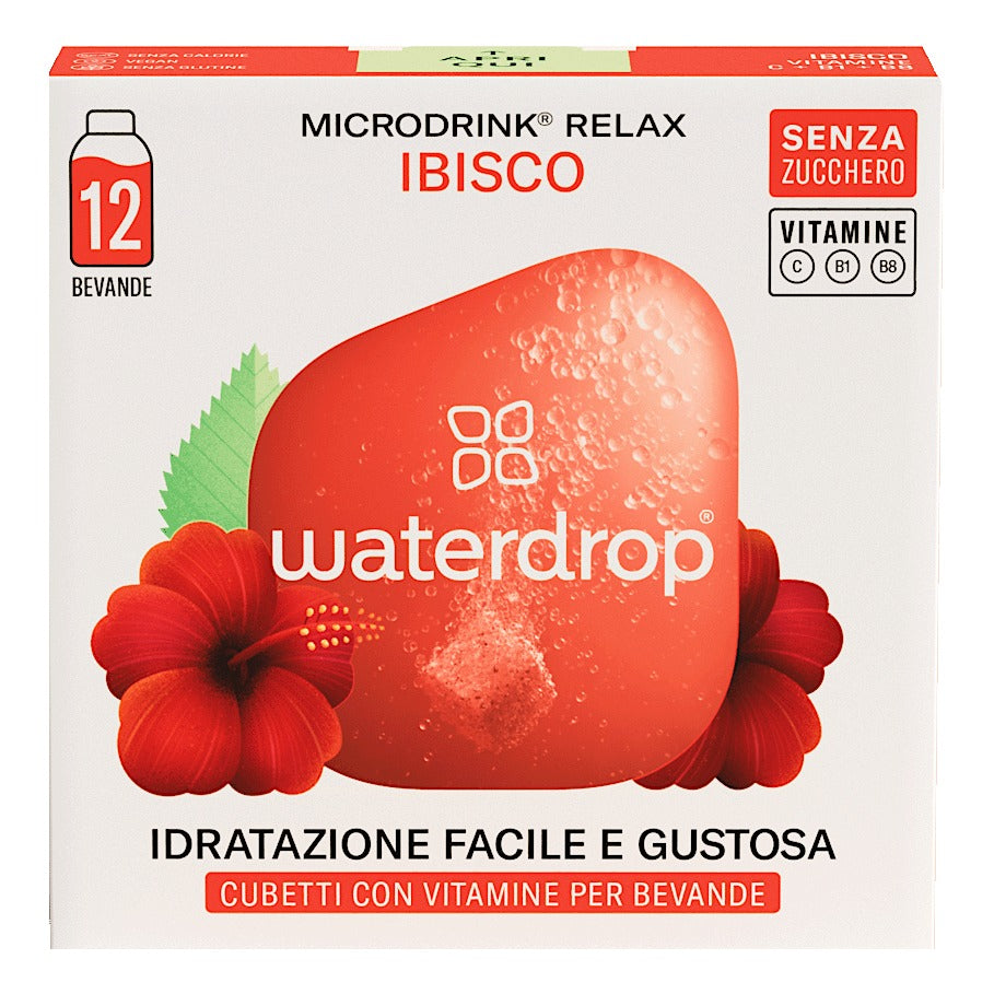 Waterdrop Relax Microdrink | Ibisco e Acerola | 12 Cubetti