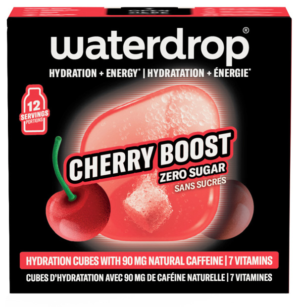 Waterdrop Microenergy Cherry Boost Cubetti Effervescenti con Vitamine Senza Glutine 12 Cubetti - Waterdrop