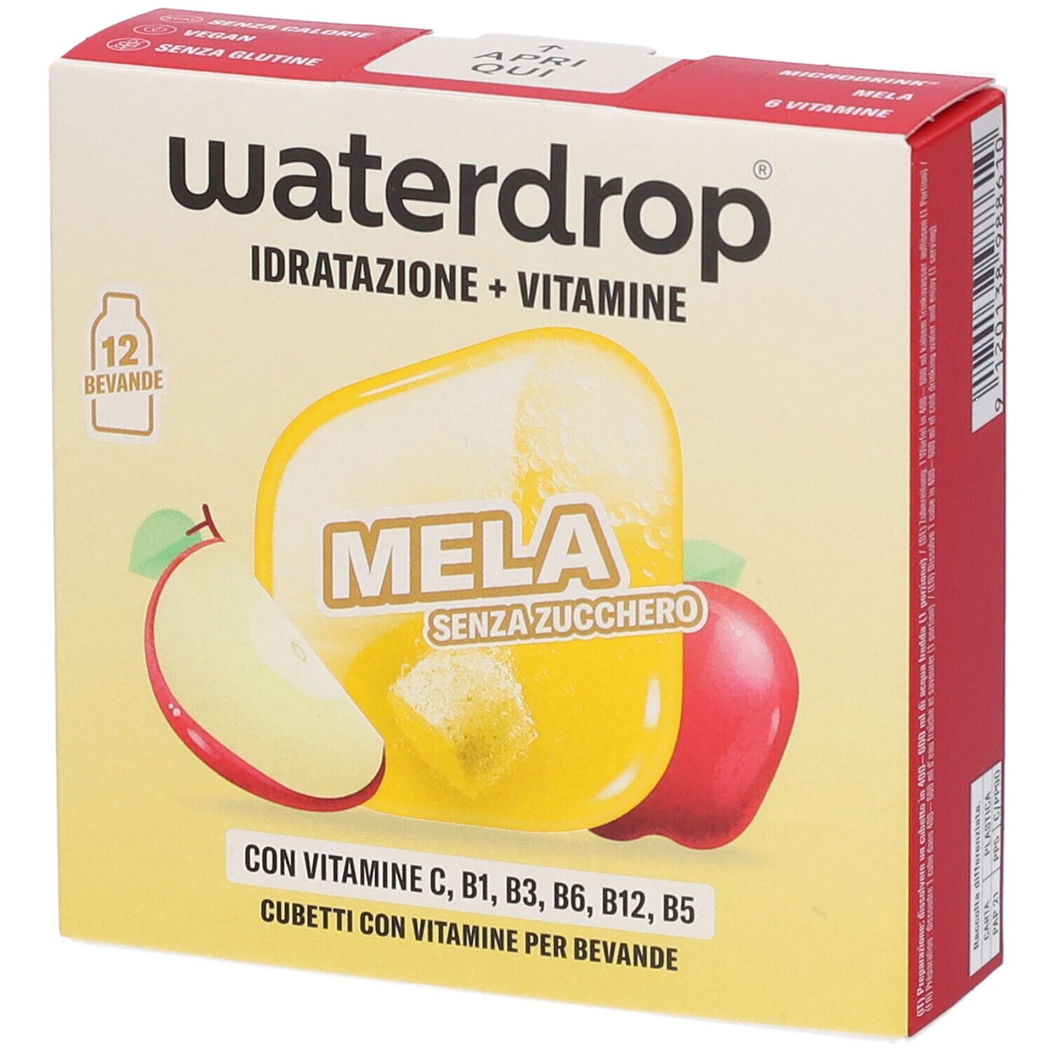 Waterdrop Microdrink Insaporitore per Acqua con Vitamine Gusto Mela 12 Cubetti da 2,1 g — confronto prezzi