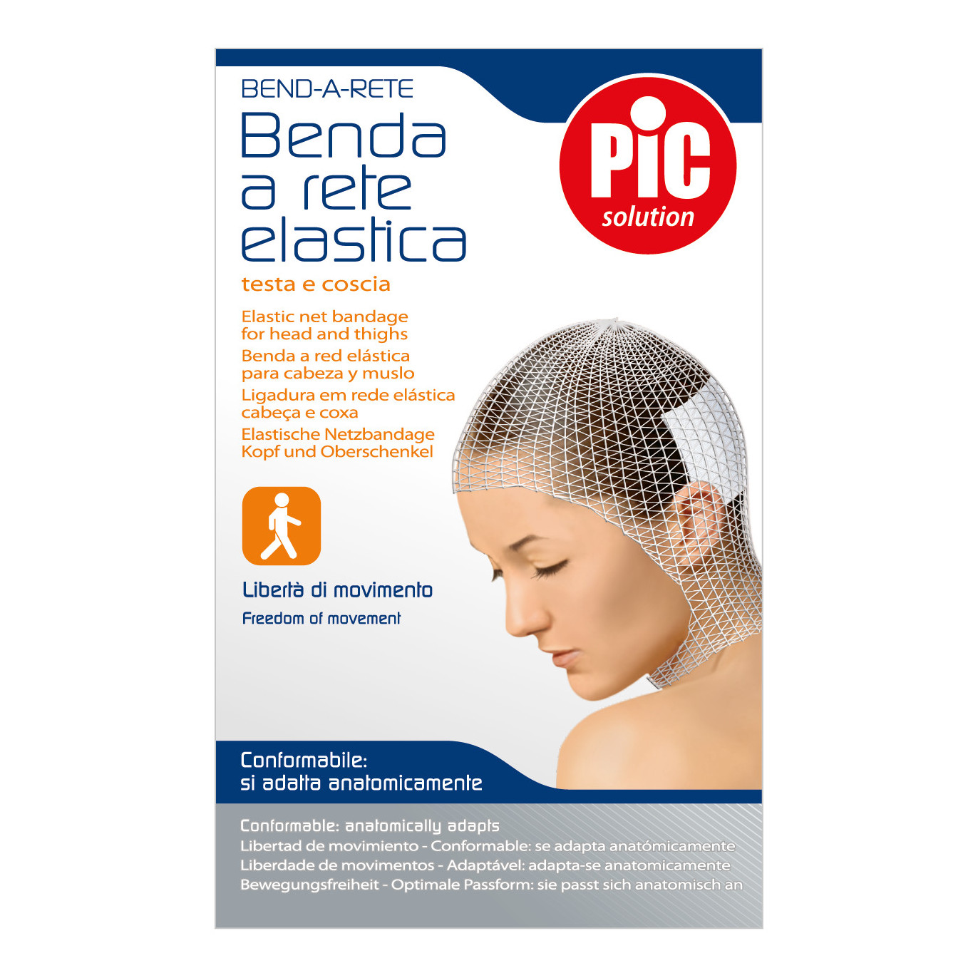 Benda a rete tubolare pic calibro 5 testa/coscia 3m