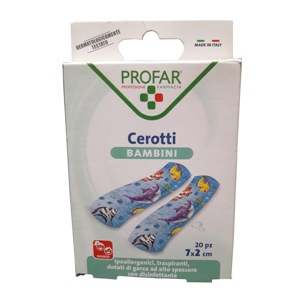 Profar Cerotti per Bambini Ipoallergenici 7 x 2 cm, 20 cerotti