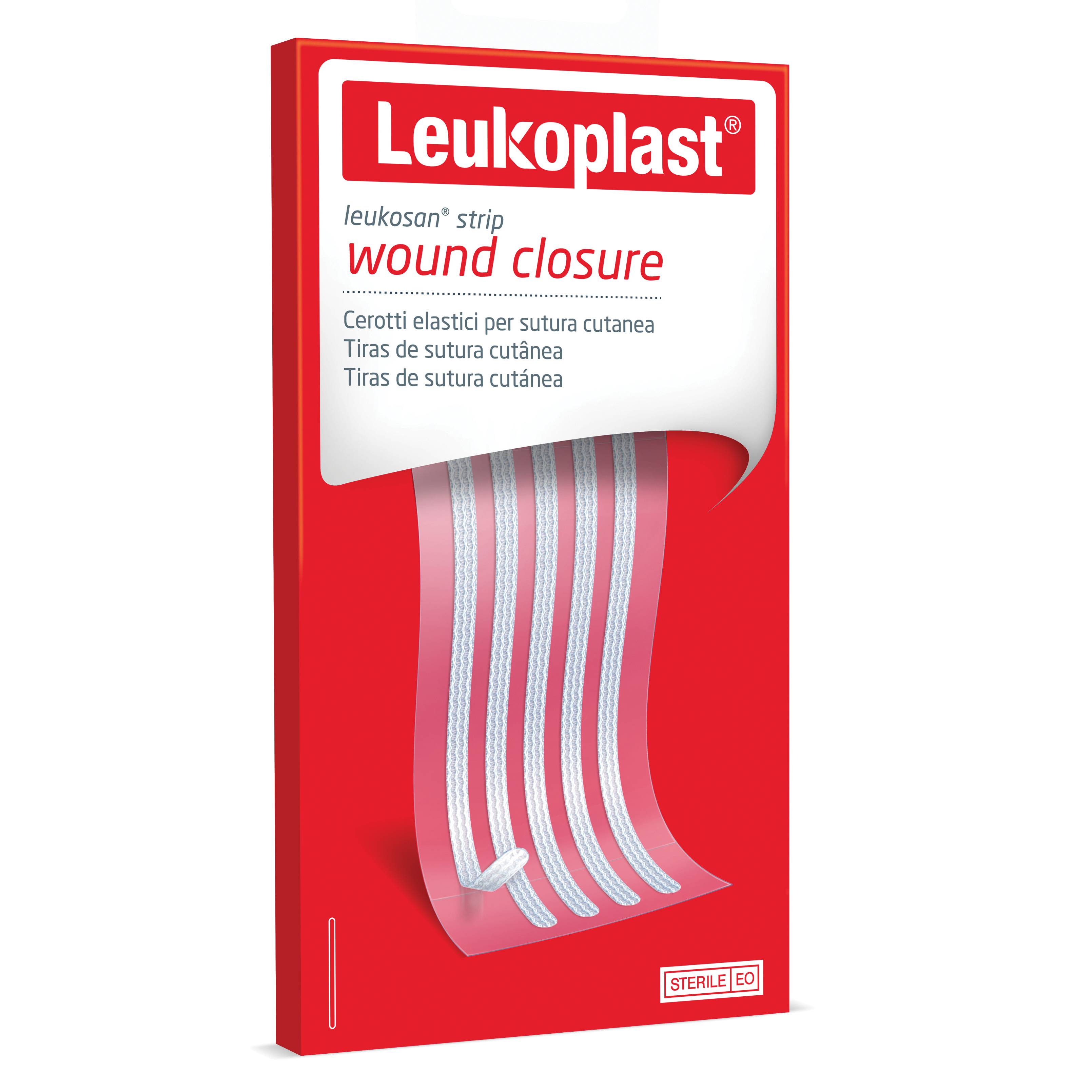 Cerotto per sutura leukosan strip 3x75 mm 2 buste x 5 cerotti