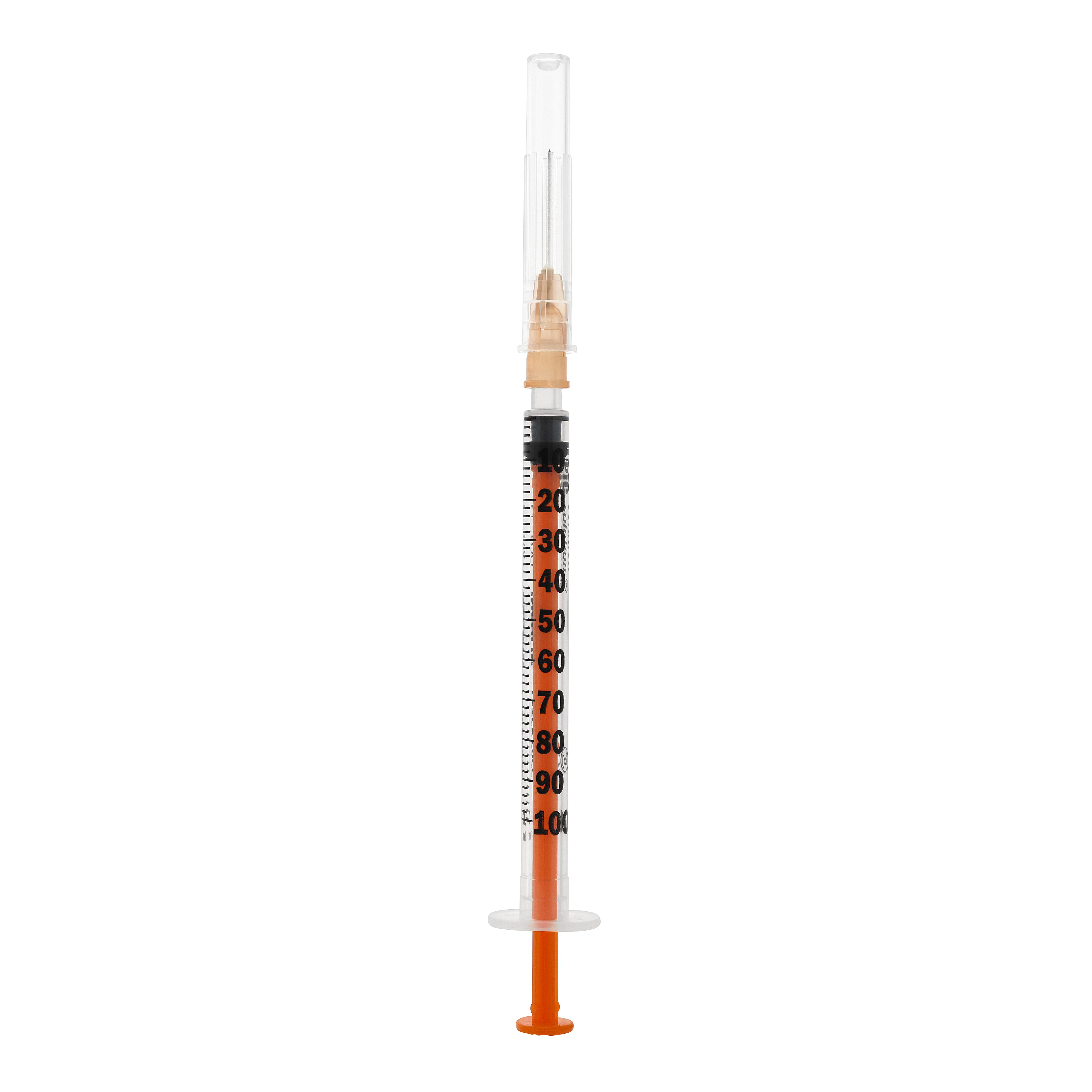 Siringa per insulina pic 1 ml 100 ui ago 25 gauge 5/8 1 pezzo