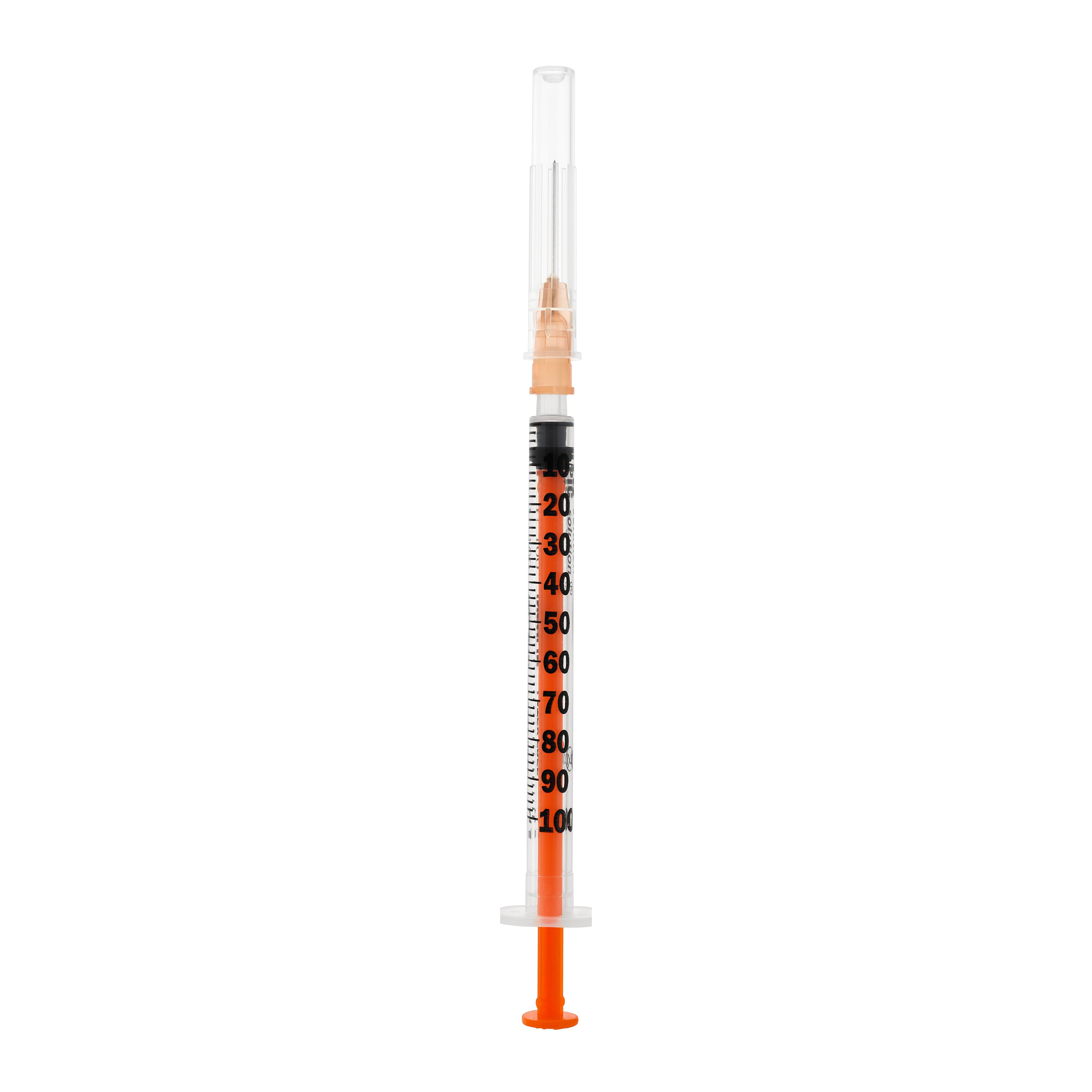 Siringa per insulina pic 1 ml 100 ui ago 26 gauge 1/2 1 pezzo