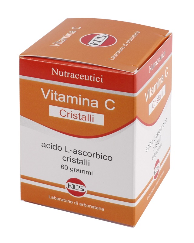 Kos Vitamina C Cristalli Integratore di Acido L-Ascorbico, 60g