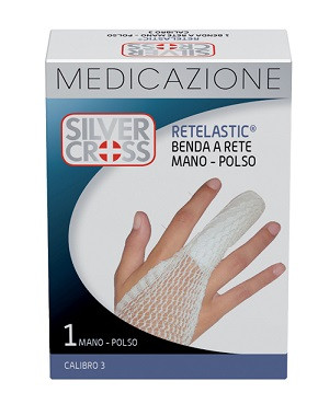 Silver Cross Retelastic Benda A Rete Mano-Polso Calibro 3 1 Pezzo