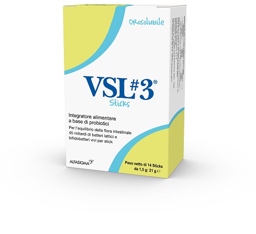Vsl#3 Orosolubile Integratore A Base Di Probiotici Per L'equilibrio Della Flora Intestinale 10 Sticks — confronto prezzi