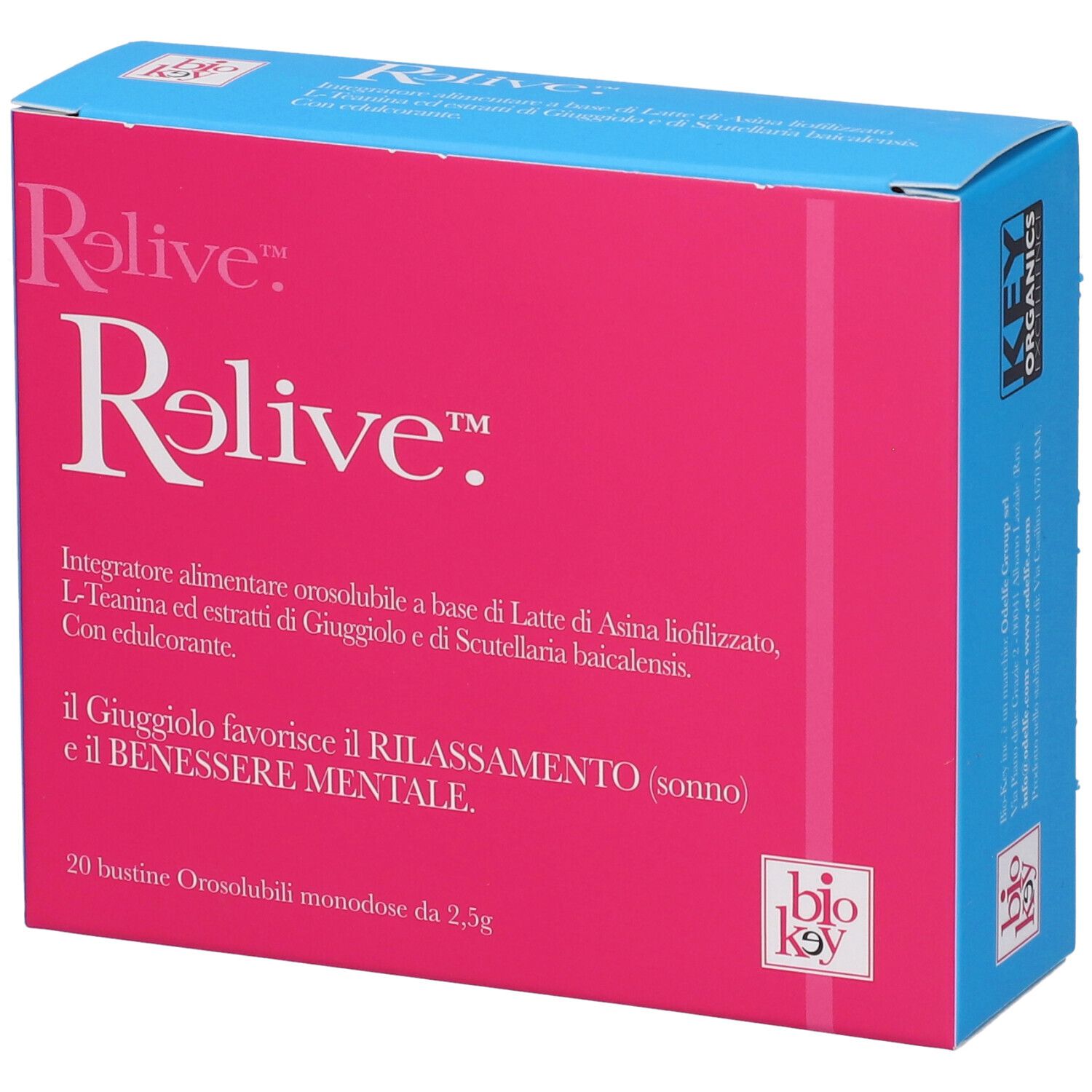 Relive - odelfe - 20 Bustine - integratore alimentare per sbalzi umore