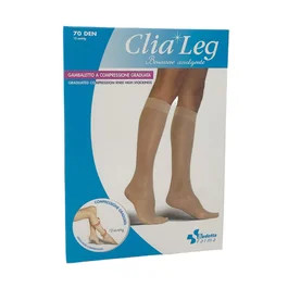 Budetta Farma CliaLeg - Gambaletto 70 den 12mmHg Taglia 4 colore Clear
