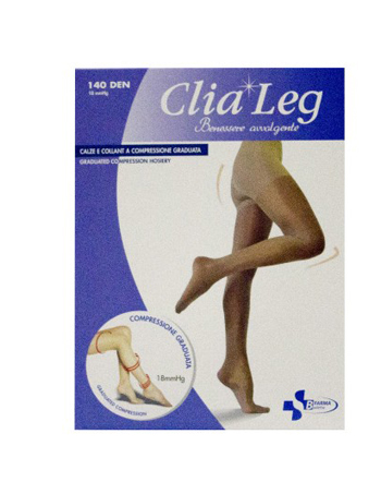 Collant clialeg calibrato 140 denari colore visone taglia 4