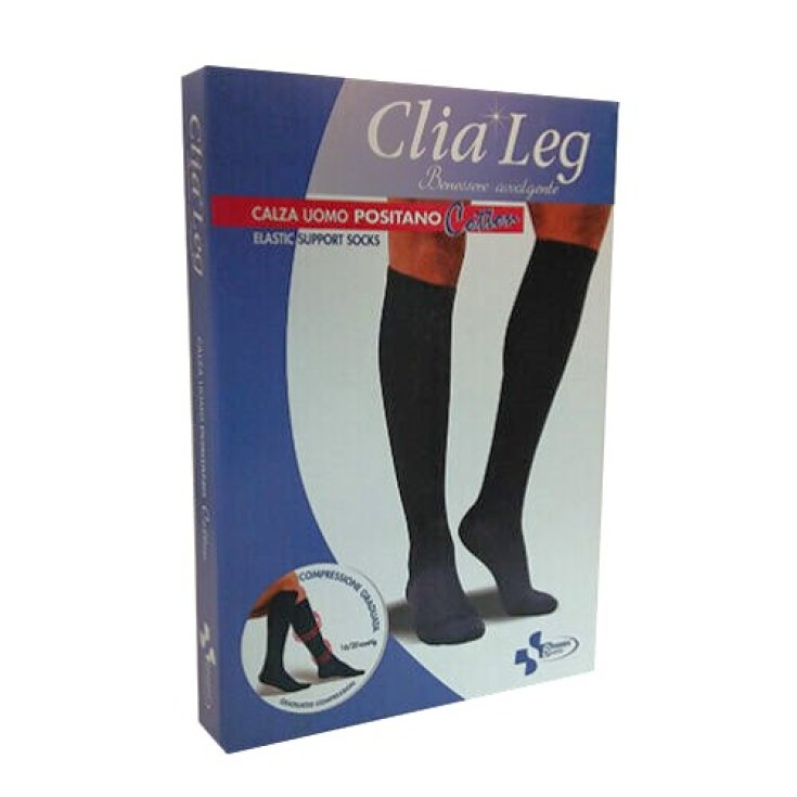 Calza uomo clialeg positano colore nero taglia xl