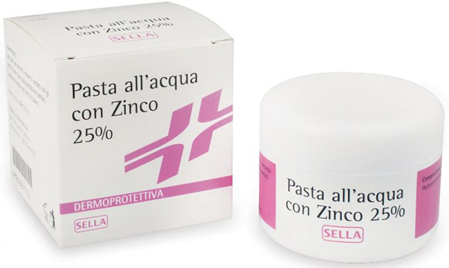 Sella Pasta All'Acqua Con Zinco 25% Per Arrossamenti Cutanei Dei Neonati 100 ml — confronto prezzi