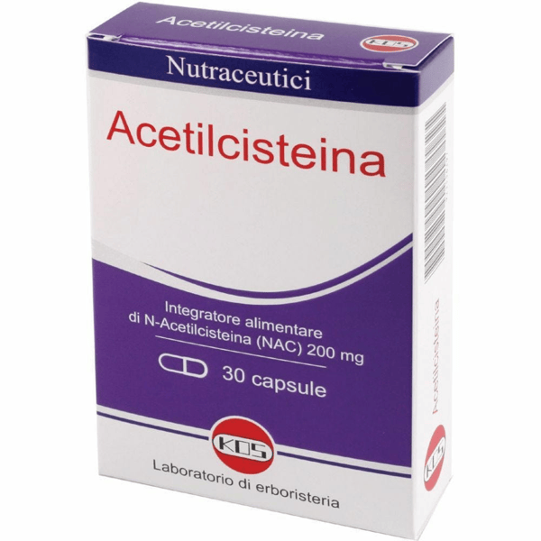 Acetilcisteina Integratore di N-Acetilcisteina 30 Capsule