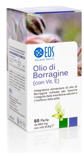Eos Olio Borragine Integratore Alimentare, 60 perle