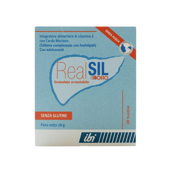 RealSIL Oro Integratore Antiossidante Di Vitamina E Con Cardo Mariano 28 bustine — confronto prezzi