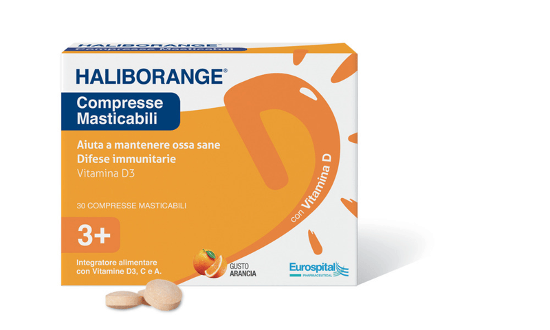 Haliborange Integratore Vitamina D 30 Compresse Masticabili
