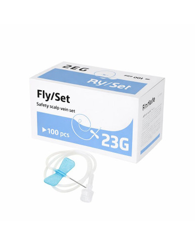 Ago - Epicranico Fly/Set G23 Azzurro Confezione 100 Pezzi (Scadenza Prodotto 19/08/2026)
