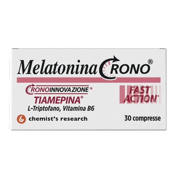 Chemist's Research Melatonina Crono Integratore per il Sonno 30 Compresse