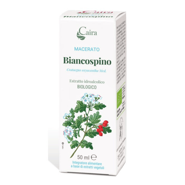 Biancospino Macerato Idroalcolico Bio Gocce Integratore per Funzione Cardiovascolare 50 ml