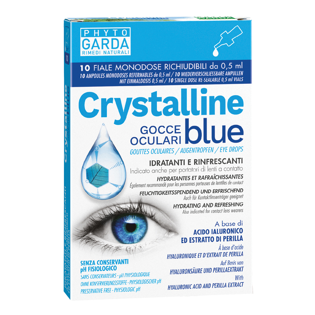 Crystalline blue gocce oculari monodose 10 fiale 0,5 ml