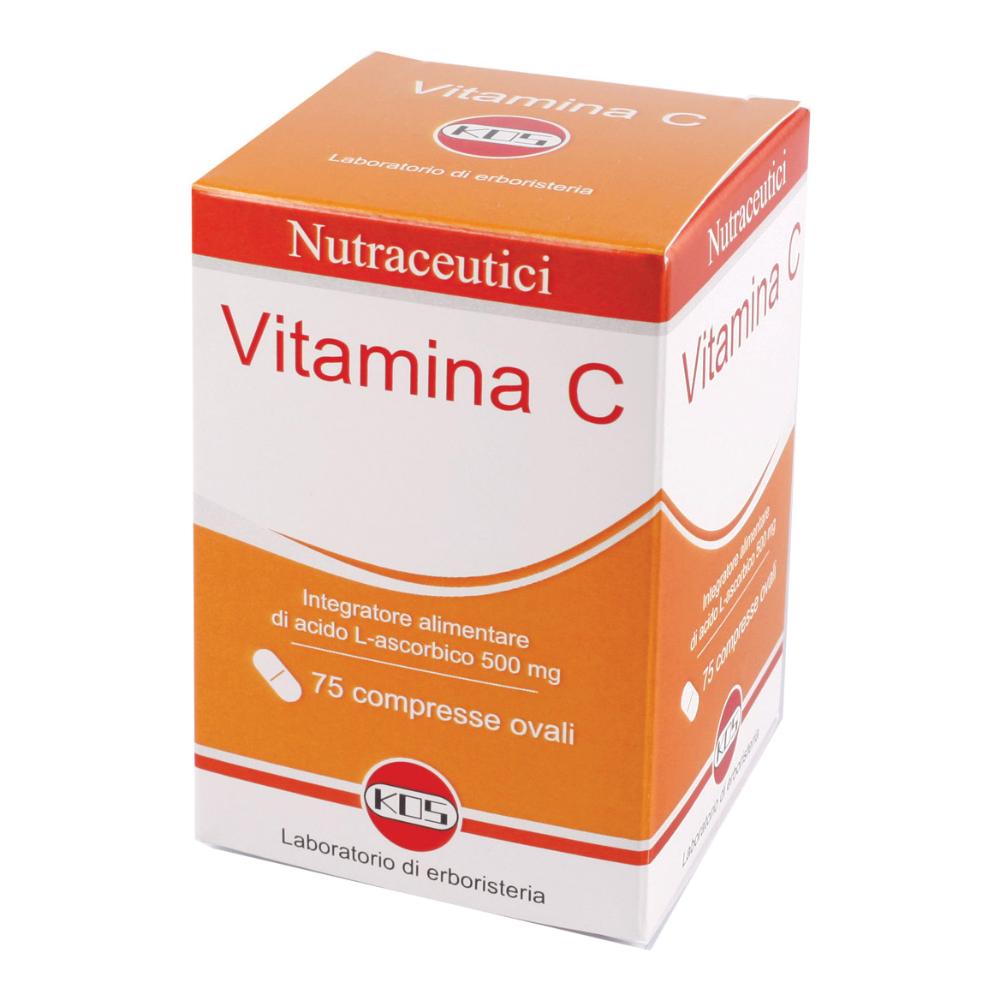 Kos Nutraceutici - Vitamina C Integratore Alimentare, 75 Compresse ovali