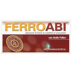 FerroABI Integratore Ferro e Vitamine 20 Confetti Masticabili