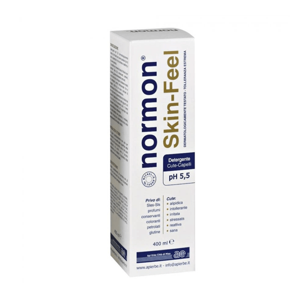 Normon Skin-Feel Detergente pH 5,5 Dolcezza per Pelle & Capelli 400 ml