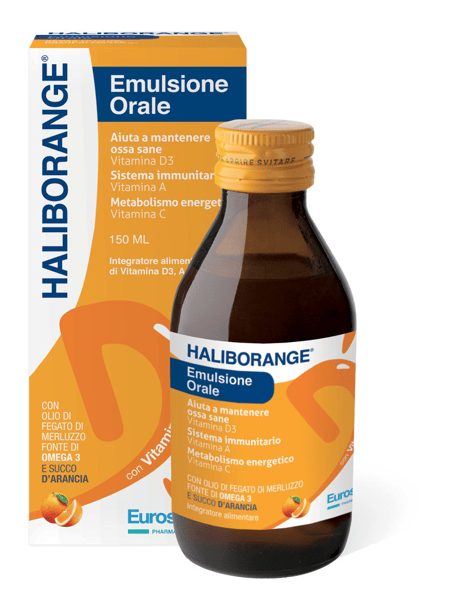 Haliborange Emulsione Orale Integratore di Vitamine 150 ml — confronto prezzi