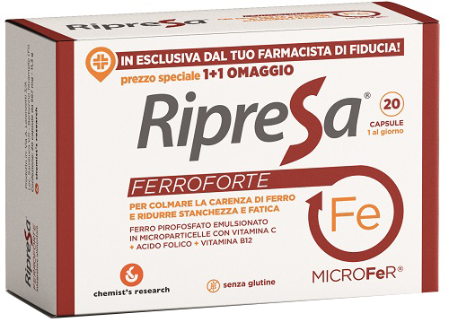 Ripresa Ferroforte 20capsule — confronto prezzi