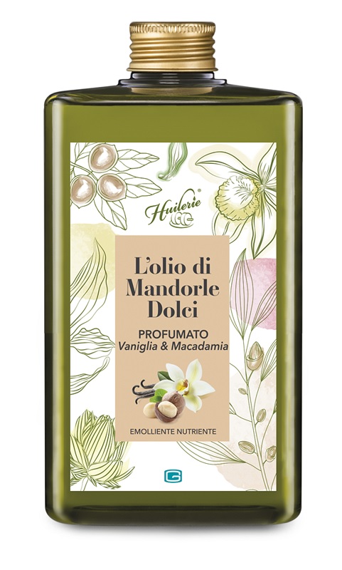 Huilerie l'olio di mandorle dolci profumato vaniglia & macadamia 300 ml