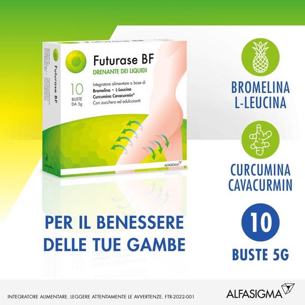 Alfasigma Futurase BF Integratore Anti Edema Anti Infiammatorio, 10 Bustine — confronto prezzi