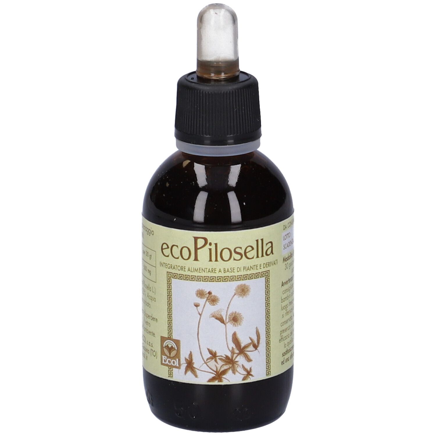 EcoPilosella - ECOL - 50 ml - Integratore alimentare naturale che favorisce il drenaggio dei liquidi corporei e la depurazione dell'organismo