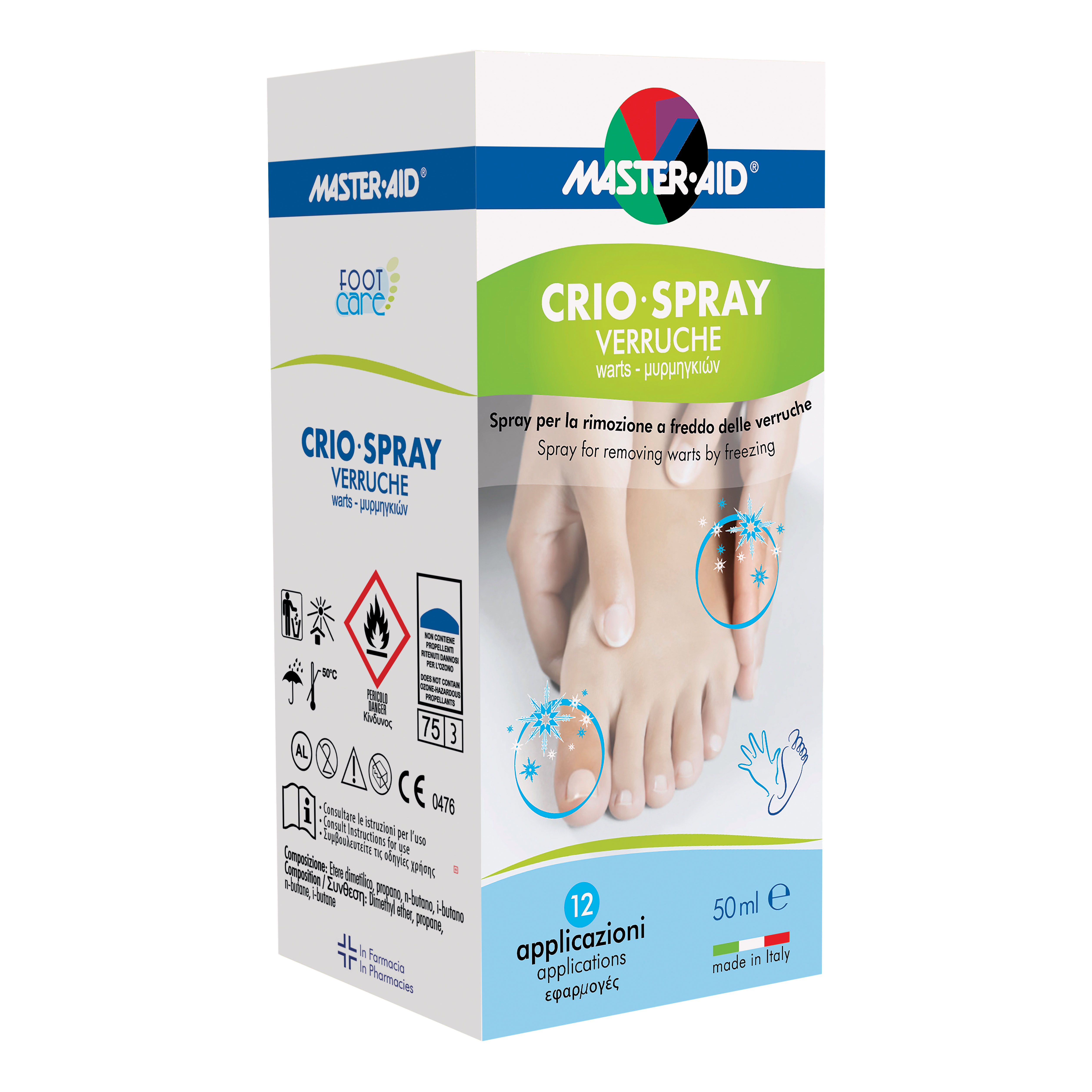 Master-aid foot care crio spray verruche 50 ml — confronto prezzi