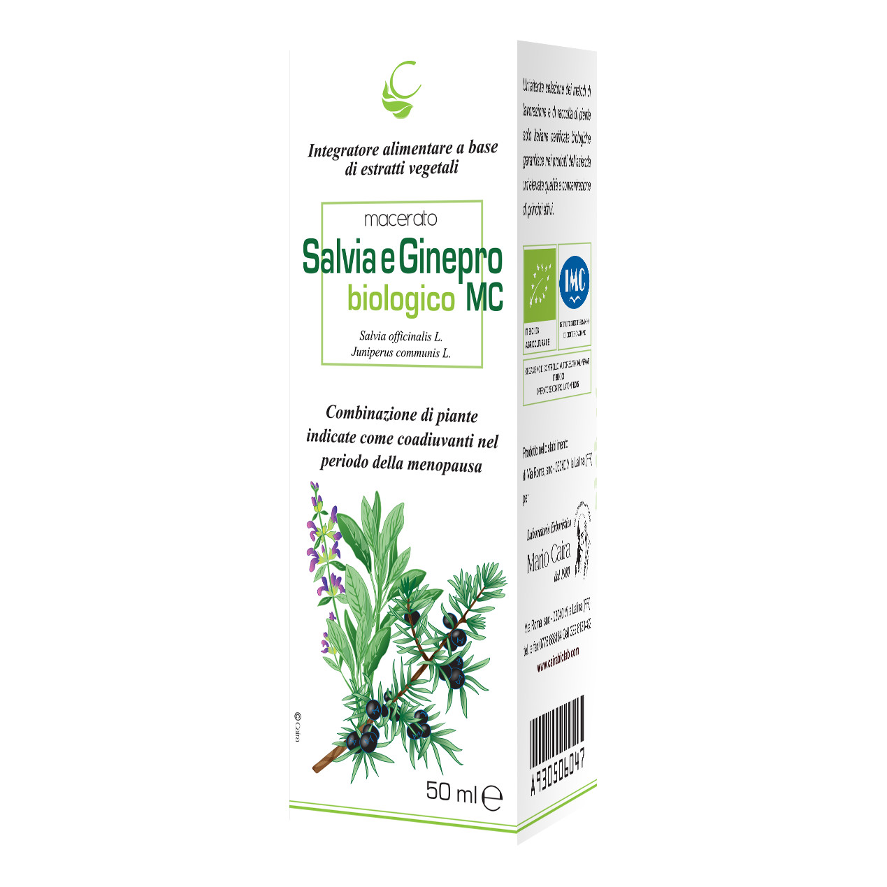 Caira salvia e ginepro macerato idroalcolico bio gocce 50 ml — confronto prezzi