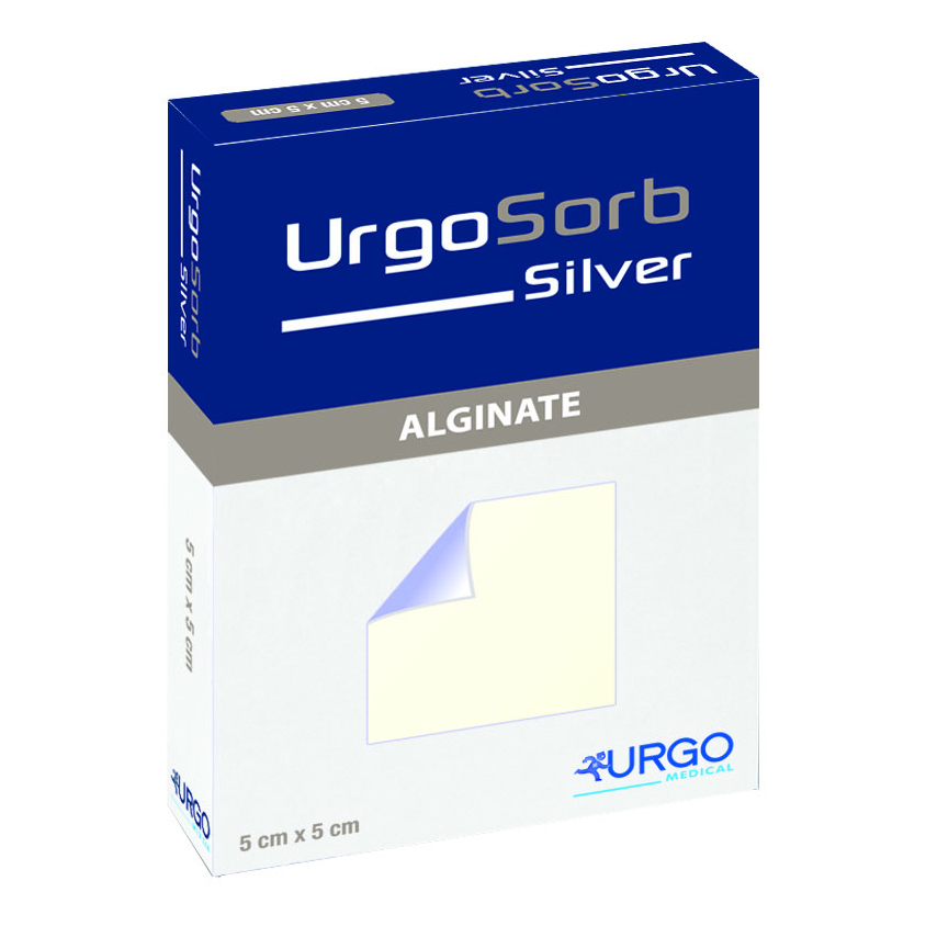 Urgosorb Silver Medicazione 5x5 cm 10 Pezzi
