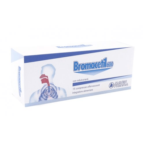Bromacetil 600 mg Integratore Vie Respiratorie 15 Compresse Effervescenti — confronto prezzi