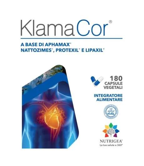 Nutrigea Klamacor Integratore Alimentare per Benessere Cardiocircolatorio 180 Capsule Vegetali