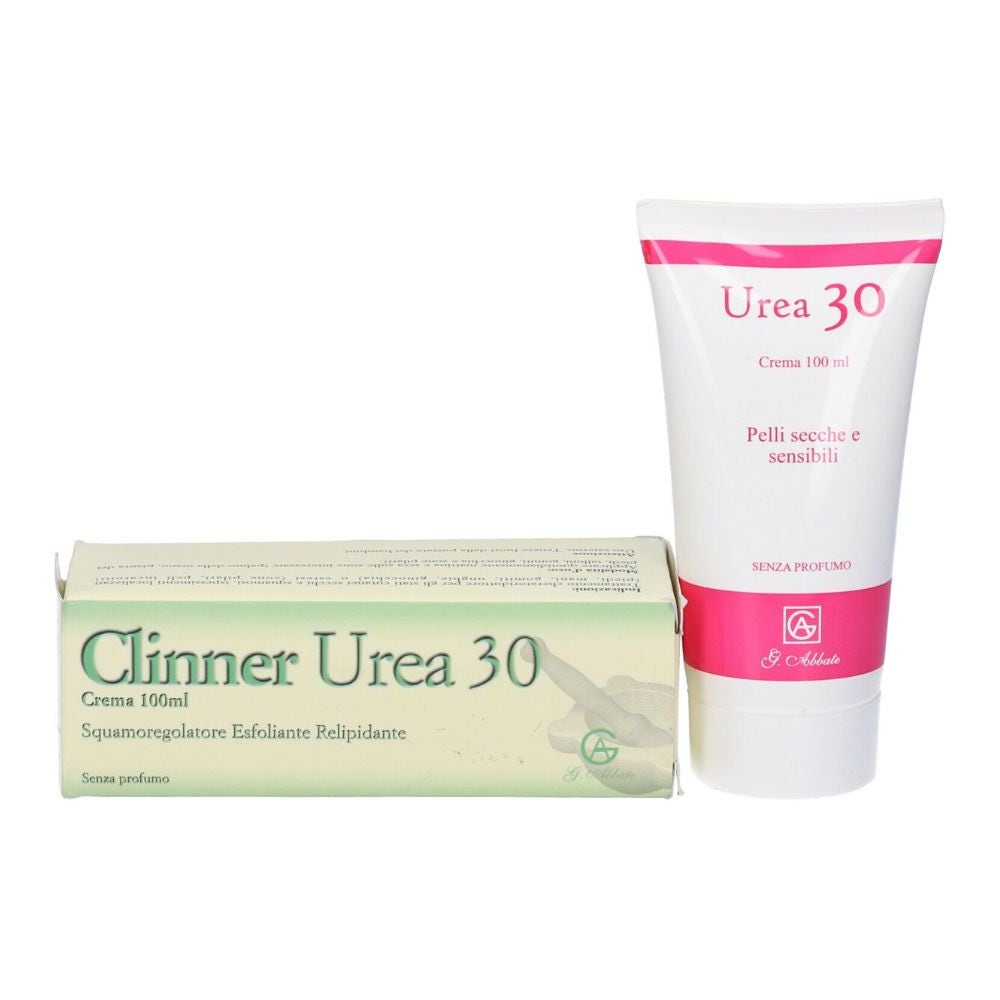 Abbate Gualtiero Clinner Urea 30 Crema Squamoregolatore Esfoliante Relipidante, 100ml