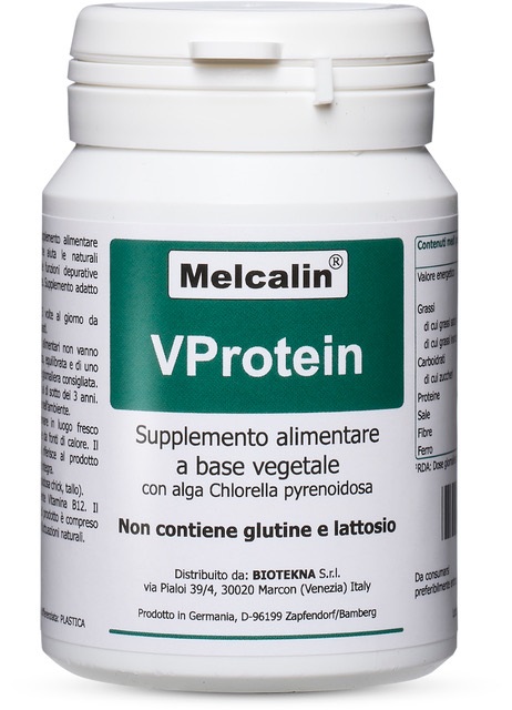 Melcalin Vprotein Integratore per Massa Muscolare e Difese 280 Compresse