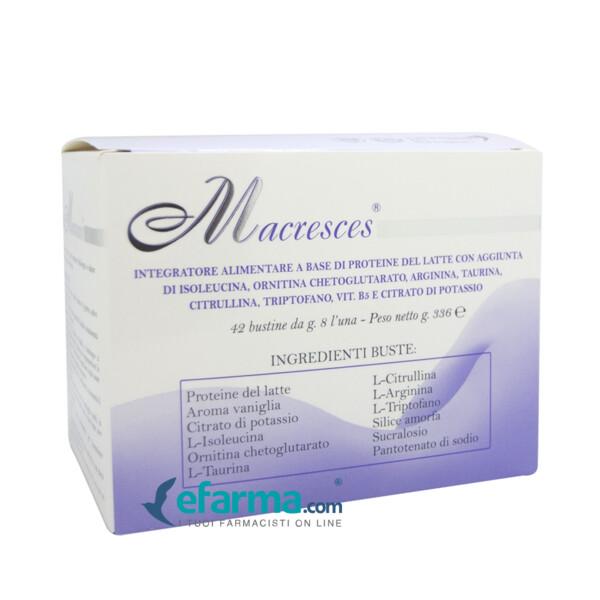 Macresces Integratore di Proteine del Latte 42 Bustine